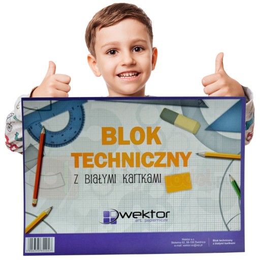 ŠKOLSKÝ BLOK A4 TECHNICKÝ LIST NA KRESLENIE BLOK
