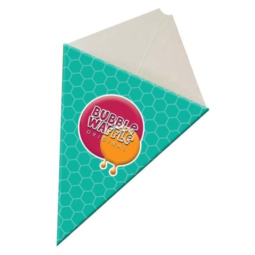 Bublinkové vaflové kornútky | Farba mora 25