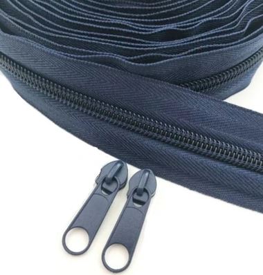 Zips Páska Zips 5mm NAVY BLUE - 1mb + 2 Zipsy