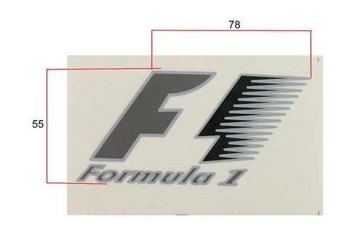 Samolepky obtisky FORMULA 1 STICKER