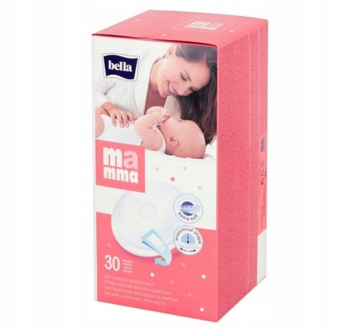 BELLA MAMMA JEDNORÁZOVÉ LAKTAČNÉ VLOŽKY s lepidlom 30 ks.