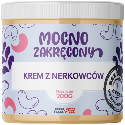 KEŠU KRÉM 200g Arašidové maslo 100% prírodný Kol-Pol