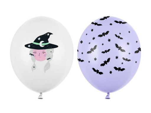 BALÓNOVÁ ČARODEJNICA HALLOWEENSKÁ BIELA 30cm
