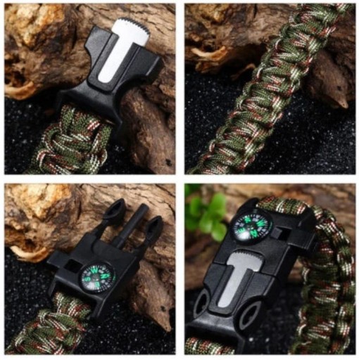 PARACORD 5 V 1 ZÁCHRANNÝ NÁRAMOK PREŽITIA