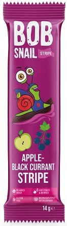JABLKO ČIERNE RÍBEZLE BOB SNAIL snack