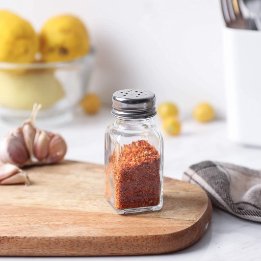 SOĽNIČKA PAPRIKA SET SKLENENÁ NÁDOBA 2 ks