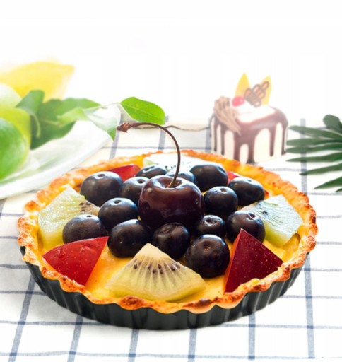 TARTOVAČ s odnímateľným DNOM, 25 cm, čierna