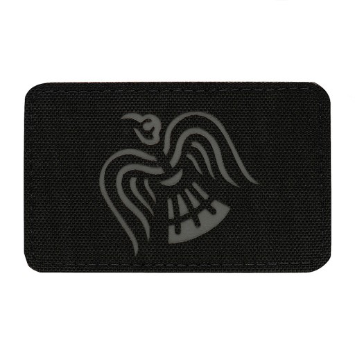 Patch Crow Banner M-Tac Laserom vyrezaný emblém čierno/šedý