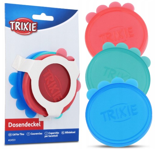 Plastové veko, uzáver na plechovku, 7,6 cm, 3 ks