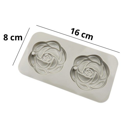 Forma silikónová forma na mydlo ROSE ROSE 2 ks.