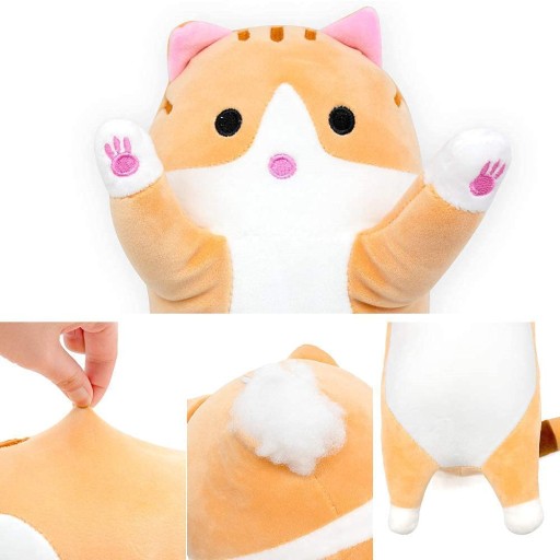 VANKÚŠEK DLHÝ CAT MASKOT MASKOT PLYŠOVÁ HRAČKA 50 CM XL
