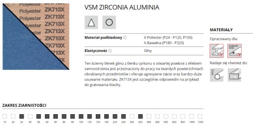 ROLOC brúsny kotúč fi 25 P120 ZIRCONIUM 4 KS.