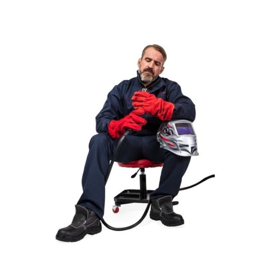Zvárané kožené rukavice. Karta L270311P