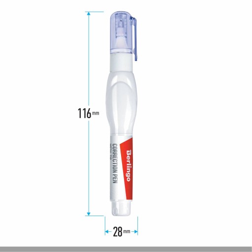 Berlingo korektorové pero 8 ml, plastový hrot, 1 kus