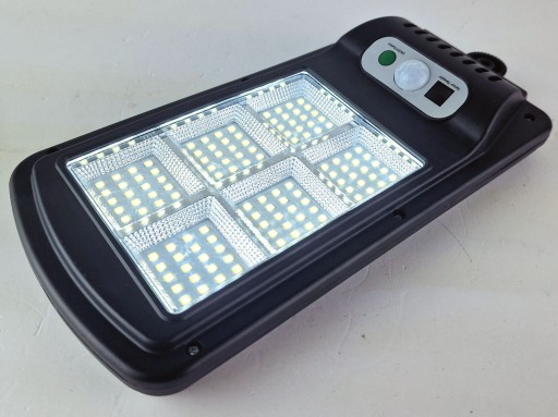 SOLÁRNA LAMPA SENZOR POHYBU DIAĽKOVÉ OVLÁDANIE IP65 120 LED 3 REŽIMY SVETLA VÝKONNÝ