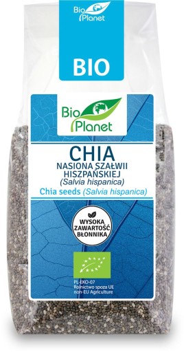 CHIA - SEMIENKA ŠALVIÍ ŠPANIELSKEJ BIO 200 G - BIO PLANÉTA