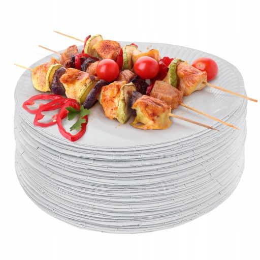Papierový tanier, grilovacie taniere, torta, priemer 23 cm, 100 ks.