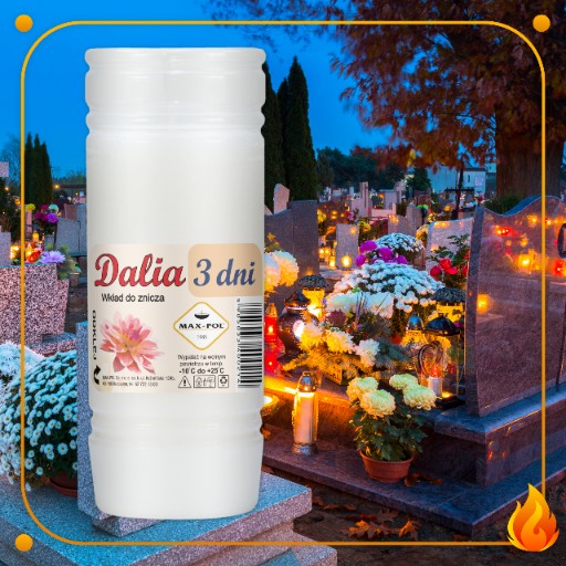 Vložky do sviečok, vložka Dalia, 3 parafínové, 1 ks