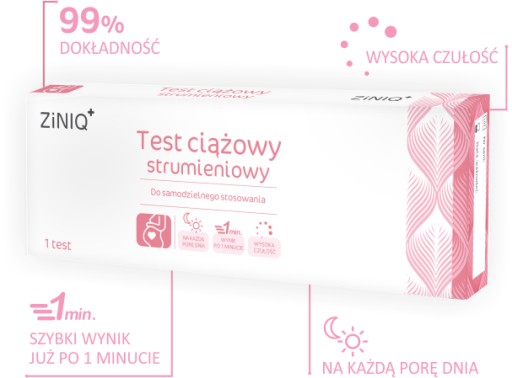 ZiNIQ Jet tehotenský test, 1 ks.