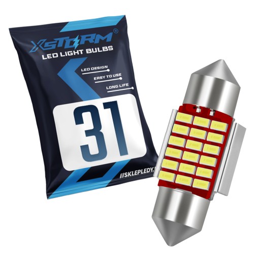 XSTORM LED ŽIAROVKA 31MM TUBE C3W C5W 18SMD CANBUS VÝKONNÝ