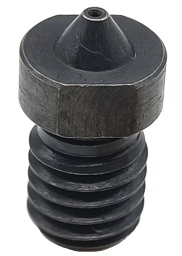TRYSKA TVRDENÁ OCEL V6 0,4 mm 1,75 mm M6 PRUSA 3D