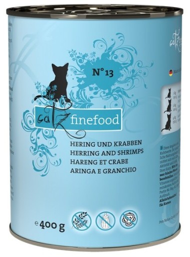Catz Finefood Classic N.13 plechovka sleďov a kreviet 400g