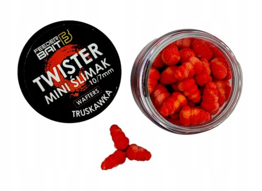 Twister Mini Slimák Feeder Návnada JAHODOVÁ RYBA