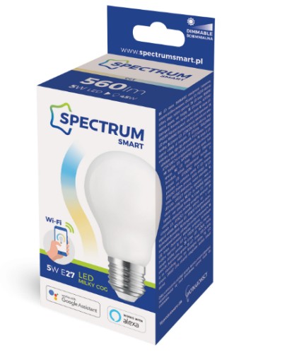 E27 5W CCT stmievateľná Smart WiFi TUYA LED žiarovka