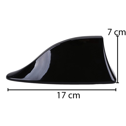 AUTO ANTENNA STRECHA SHARK FINS SHARK SHARK RADIO FM BLACK