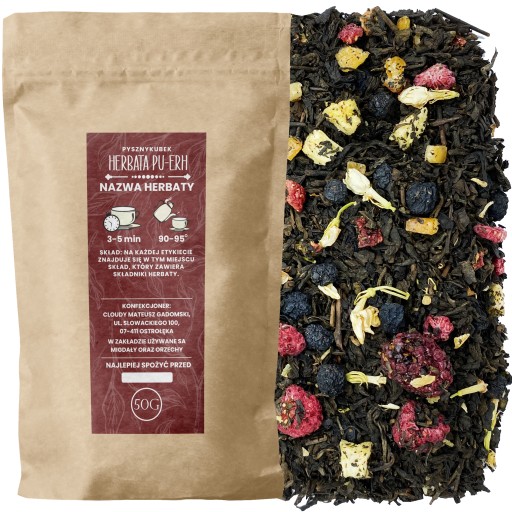 Červený čaj Pu-Erh CASABLANCA 50g SLIM FIT