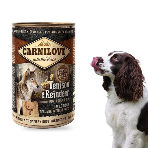 CARNILOVE DIVOČIE MÄSO SOBÍ VLHČENÉ KRMIVO PRE PSA JELENSKÝ SOB 400g