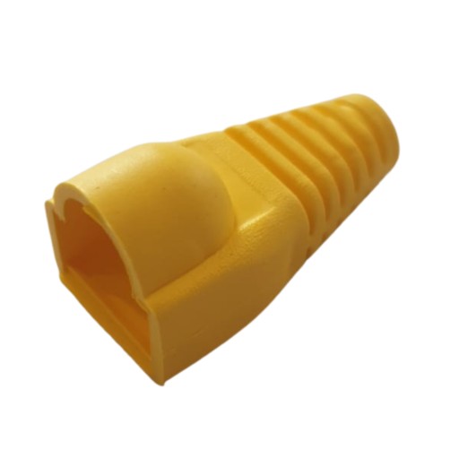 Gumový kryt na zástrčku RJ45 8p8c žltý 10 ks.