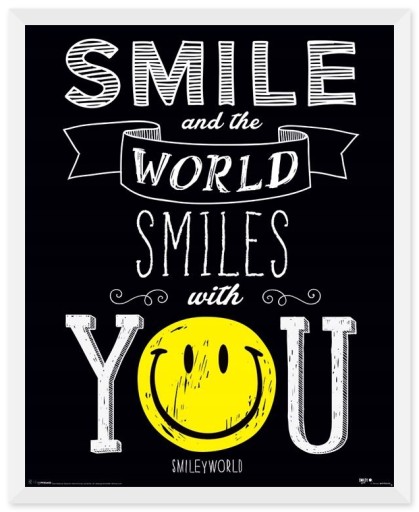 Smies with you Smile Nástenný plagát 40x50 cm