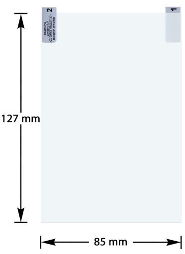 2 kusy GPS chránič obrazovky 127 x 85 mm 6 palcov 3:2