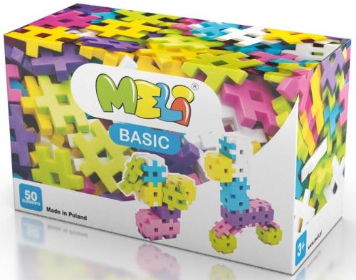 Stavebné bloky MELI Basic Classic Pink 50