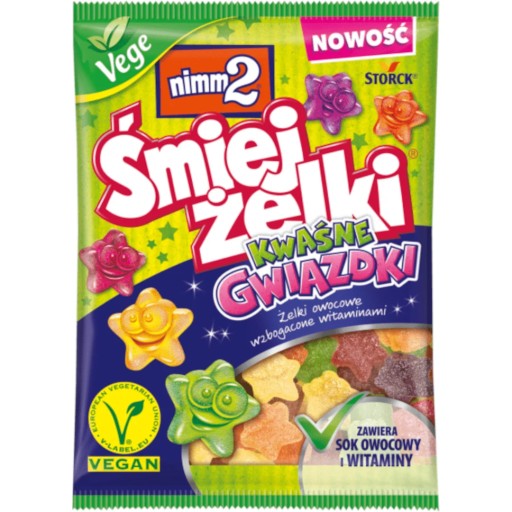 NIMM2 Śmiejżelki Kwaśne Gwiazdki Storck 90 g