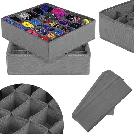ORGANIZÁTOR NA ZÁSUVKY, SKRIŇKY NA PRÁDLO, PONOŽKY, SADA PRANÍ, 2 kusy, VLOŽKA