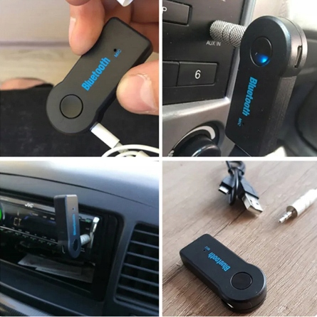 AUTO VYSIELAČ BLUETOOTH PRIJÍMAČ ZVUKU AUX ADAPTÉR MINI-JACK
