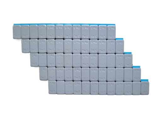 Závažia nalepené na ráfikoch GREY 12x5g 10 pásikov