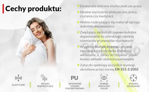 Zátkové chrániče sluchu 3M EAR Soft FX so šnúrkou, 1 pár