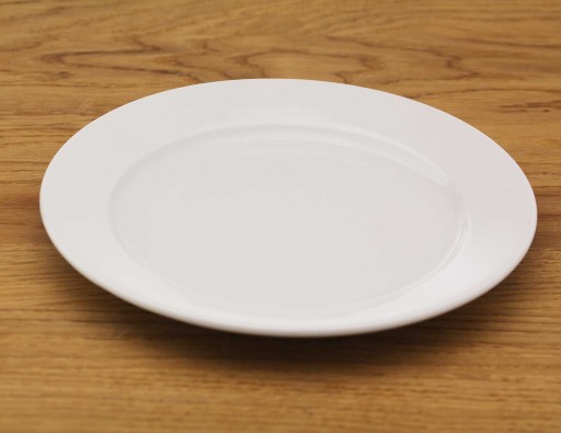 PORCELÁNOVÝ GASTRO PLOCHÝ TANIER, HLADKÝ, 19 CM, BIELY