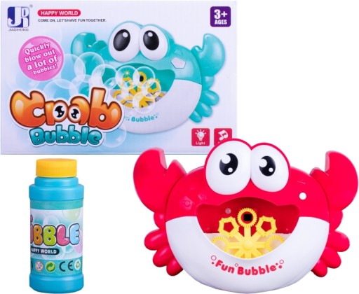 STROJ NA MYDLOVÉ BUBLINY, BUBLINY KRAB + TEKUTINY