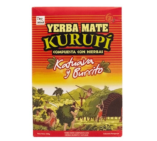 Yerba Mate Kurupi Katuava y Burrito 500 g