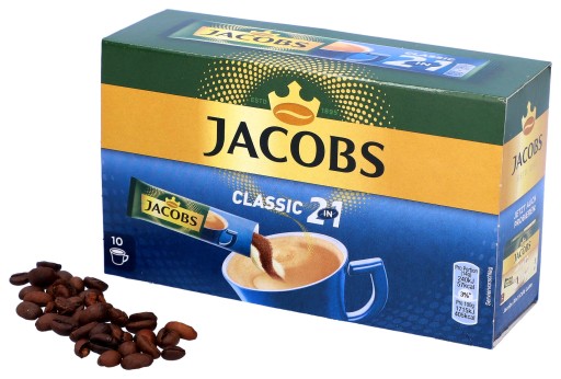 Jacobs instantná káva 2v1 v 10 vrecúškach