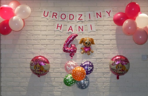 Set Banner Flags Birthday Any Name Pink