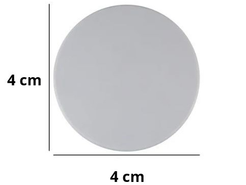KĽÚČKA DVERÍ, SAMOLEPIACA, NA STENY, ŠEDÁ ZARÁŽKA, 40mm, 1 ks.