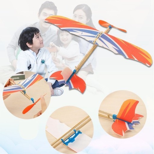 Model lietadla s gumovým pohonom 41 cm, EDU-5345