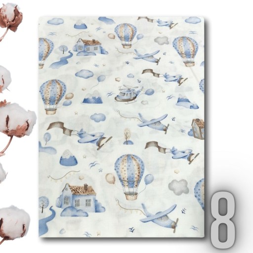 Posteľná plachta 120x60 bavlna s gumičkou Patterns Boy