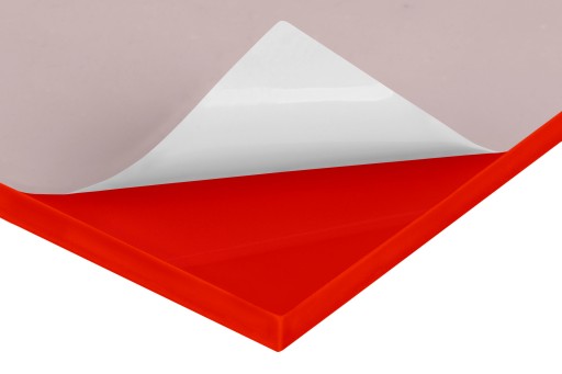 Plexisklo PLEXI ČERVENÉ rezané na rozmer 3mm LESK štandardné formáty