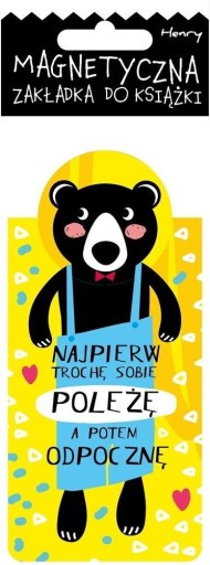 Magnetická záložka do knihy Misiek poleżę